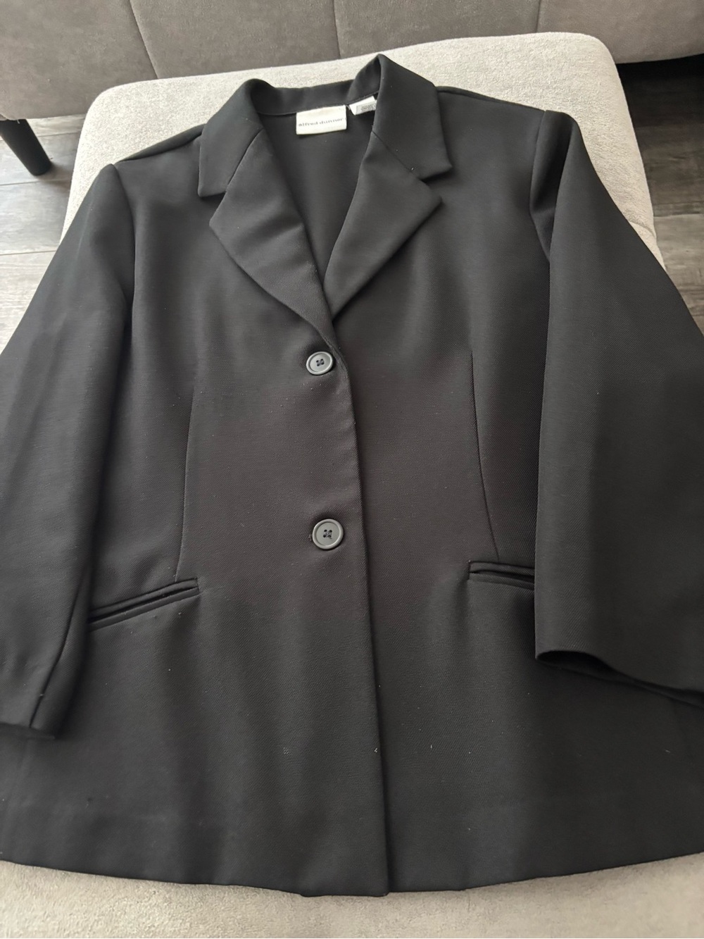 Alfred Dunner Black Women's Blazer Jacket